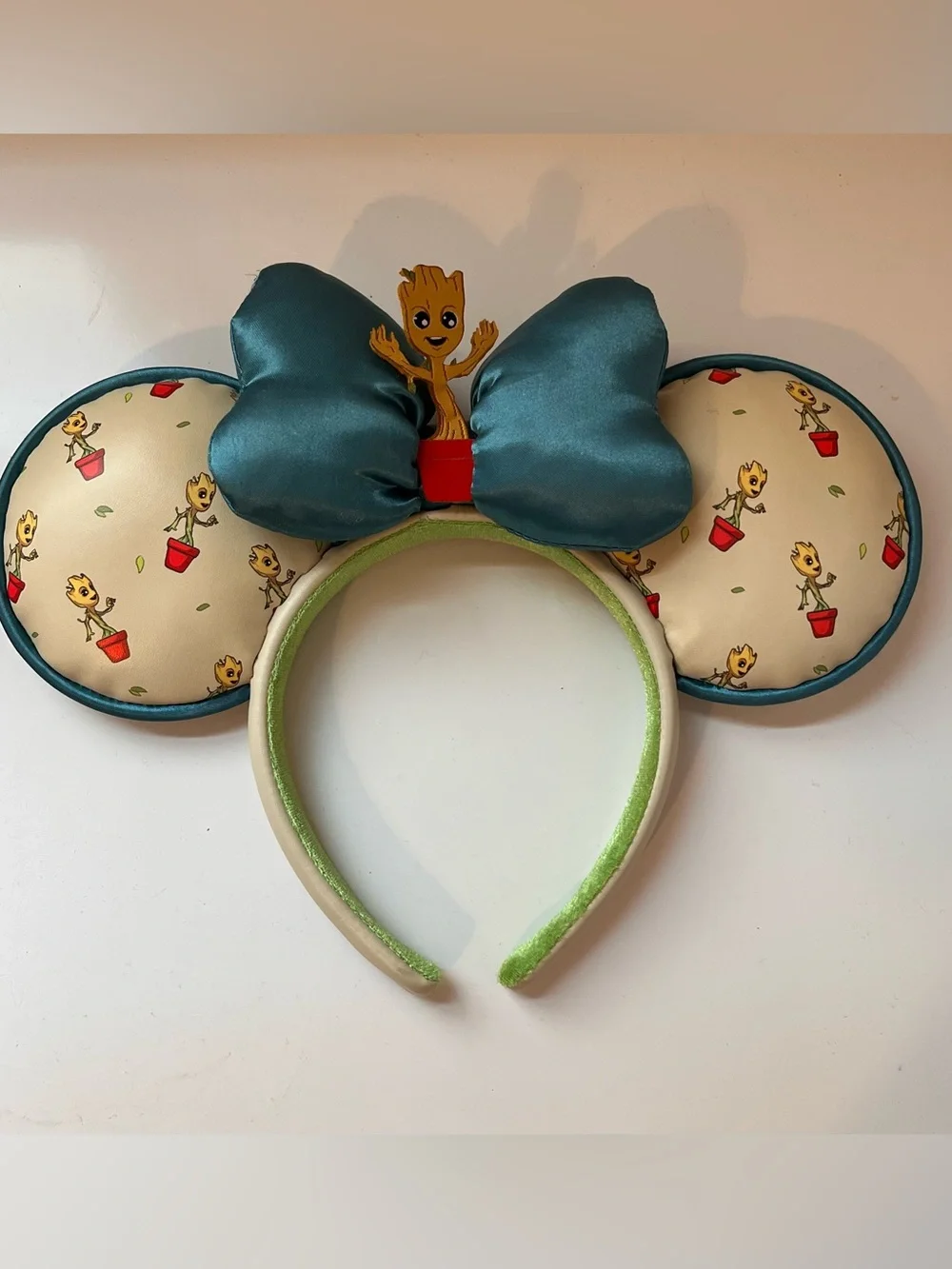 Disney Parks Baby Groot Minnie Mouse Ears Headband Guardians of the Galaxy